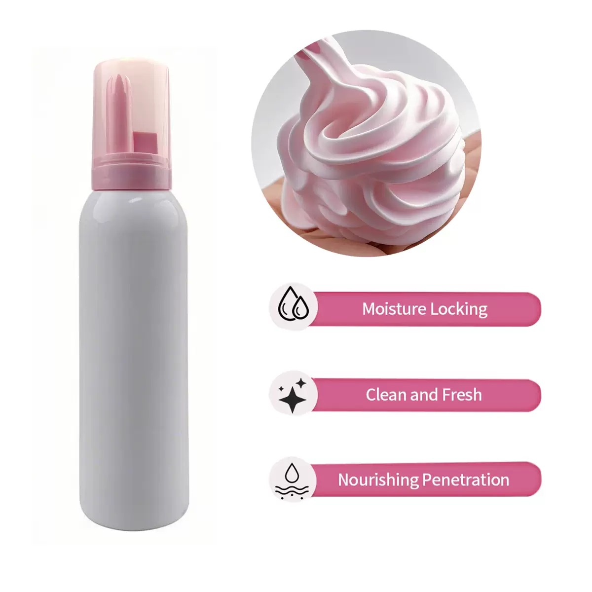 Eyelash Extension Logo - Customized Whipped Lash Shampoo Pink Foam