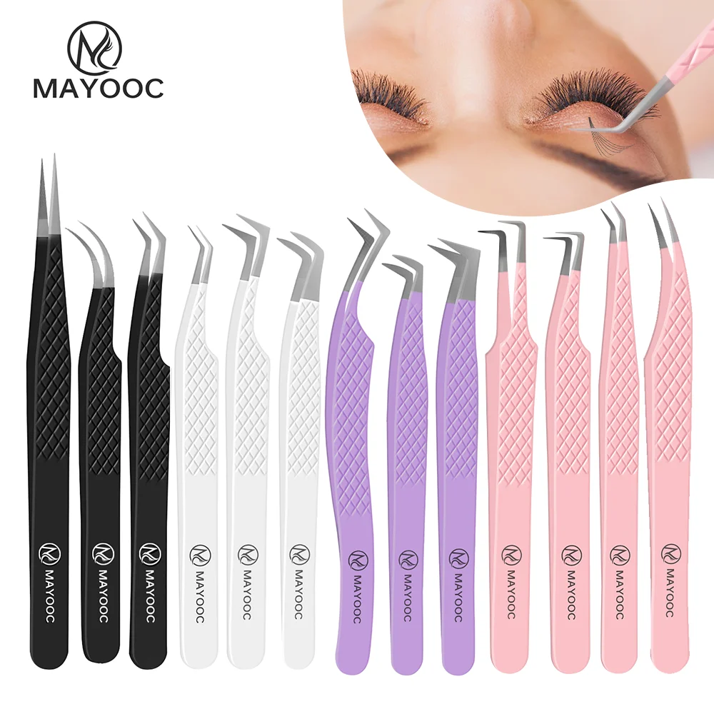 Eyelash Extension Logo - Eyelash Extensions Tweezers With Fiber Tips