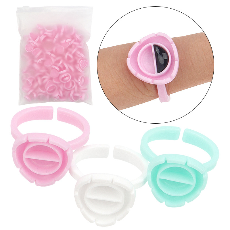 Eyelash Extension Repair - 100Pcs Disposable Eyelash Extension Glue Fan
