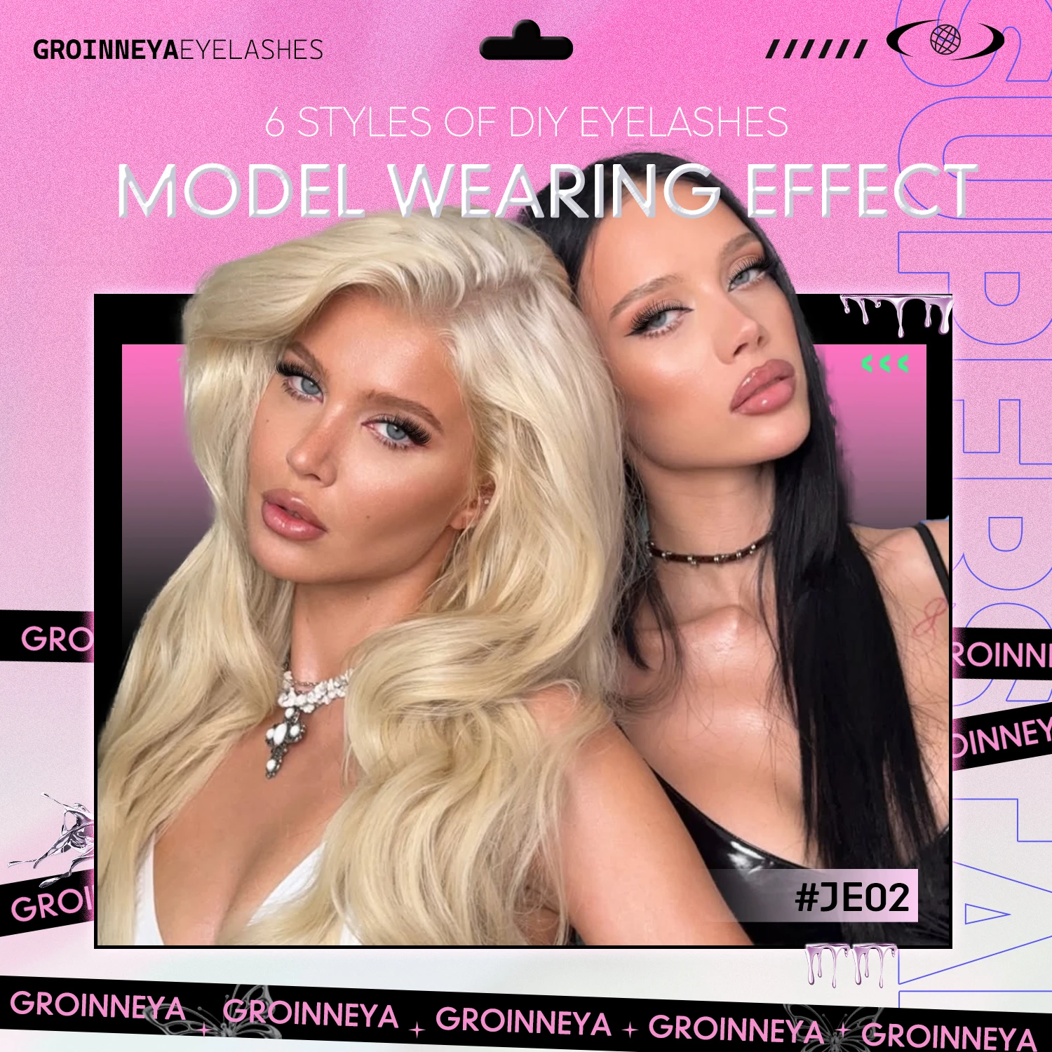 GROINNEYA Lash Clusters Kit Ca - đánh giá và giá Eyelash Extension Home Service