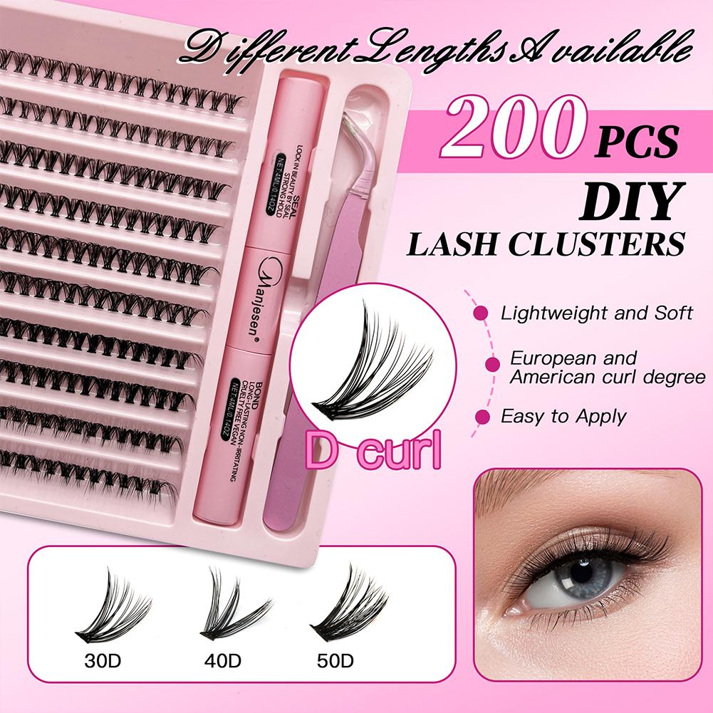 DIY False Lashes Set 30D 40D 5 - đánh giá và giá Eyelash Extension Full Set