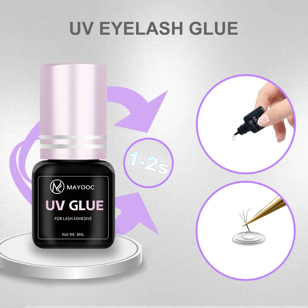 MAYOOC Fast Drying 0.1S UV Eye - đánh giá và giá Eyelash Extension Logo
