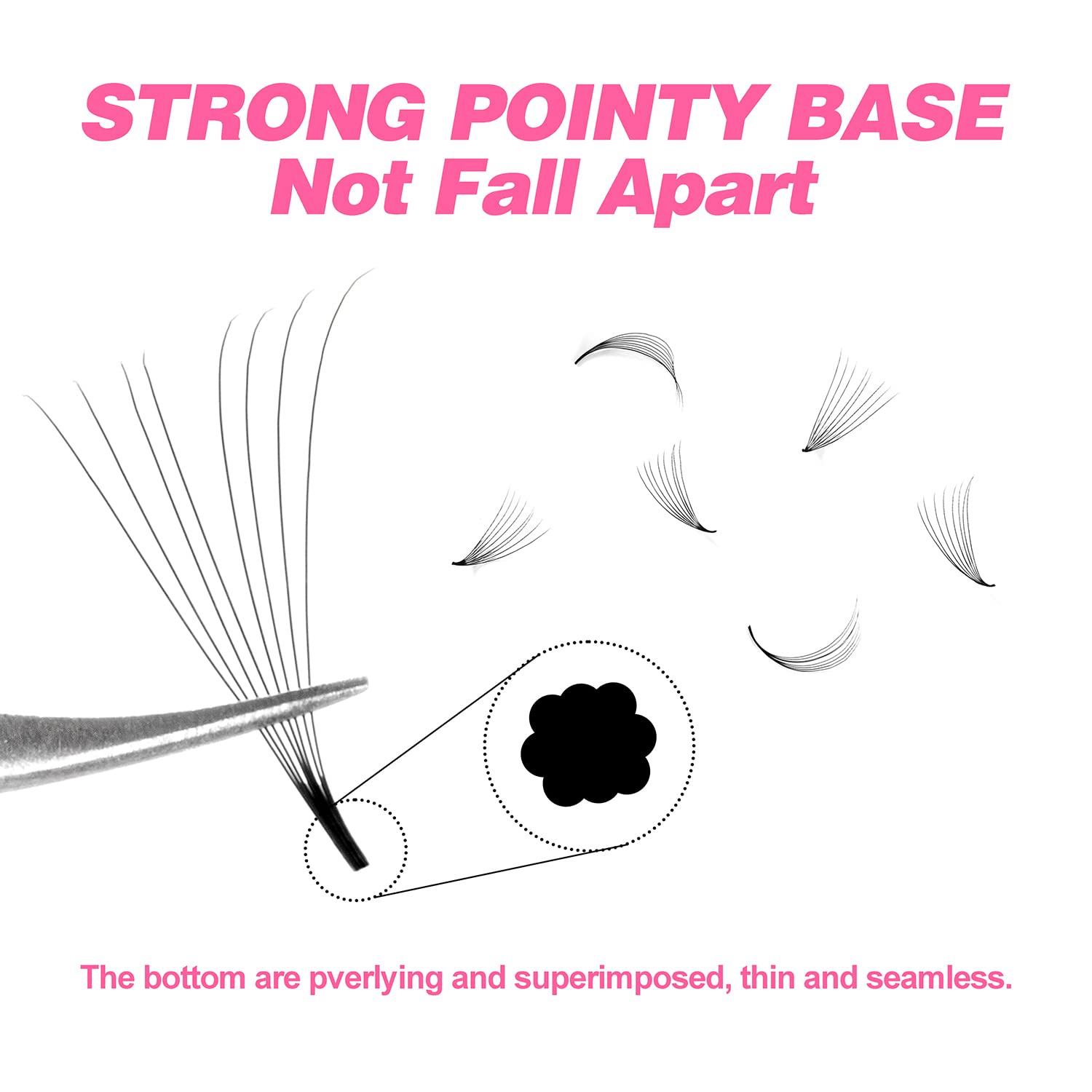 TDANCE 600 Fans Loose Fan Mixe - đánh giá và giá Eyelash Extension Medium