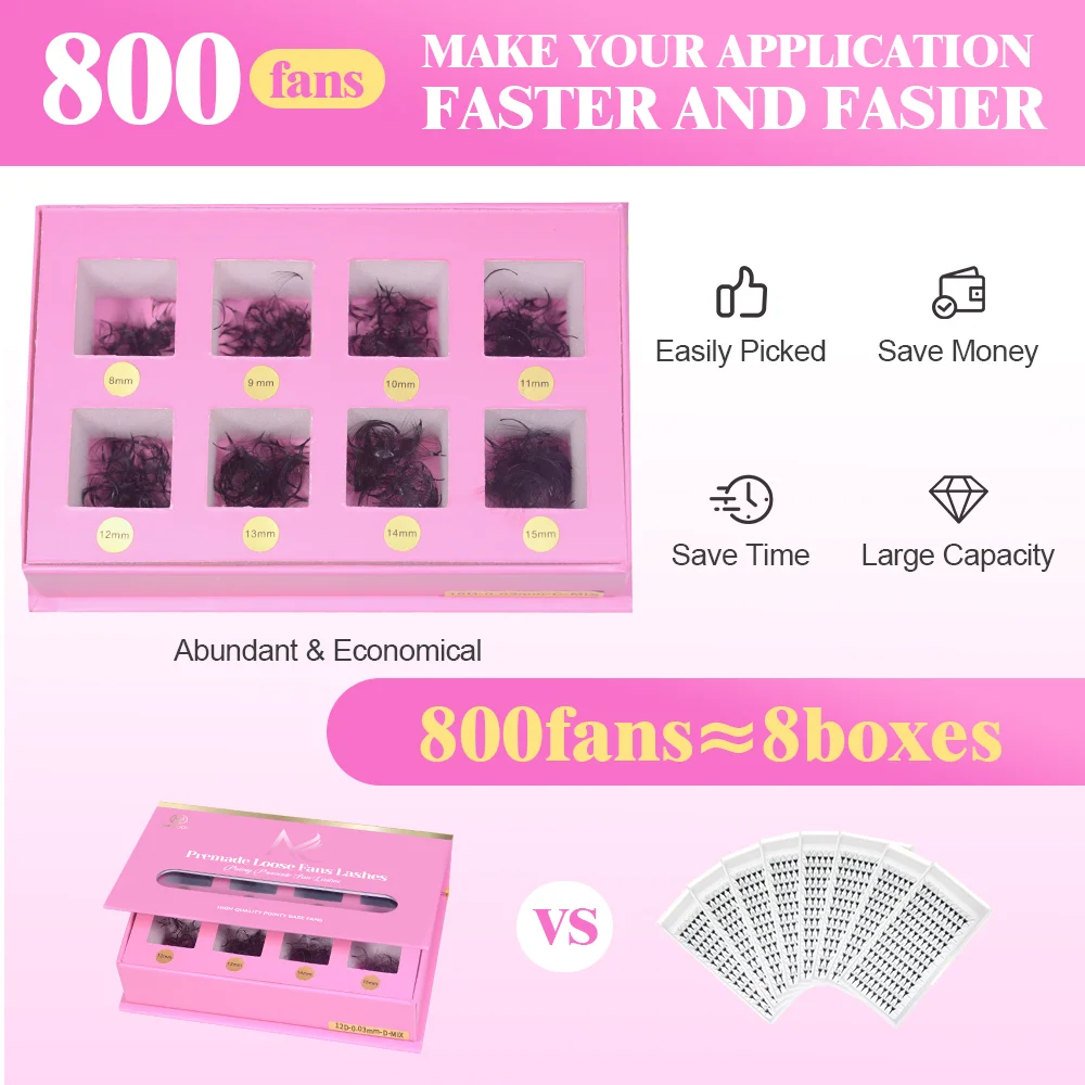 MAYOOC 800Fans Loose Fan Lashe - đánh giá và giá Eyelash Extension Logo