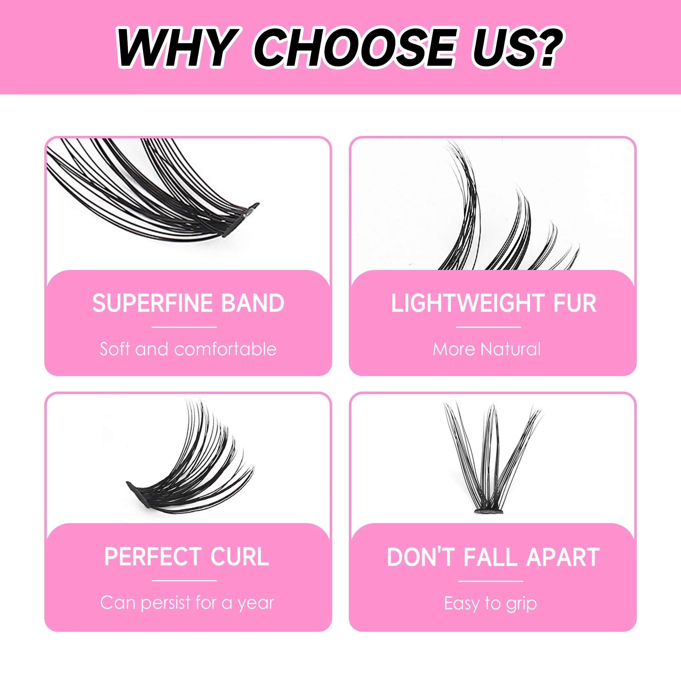DIY Cluster Extension Lashes K - đánh giá và giá Eyelash Extension Full Set