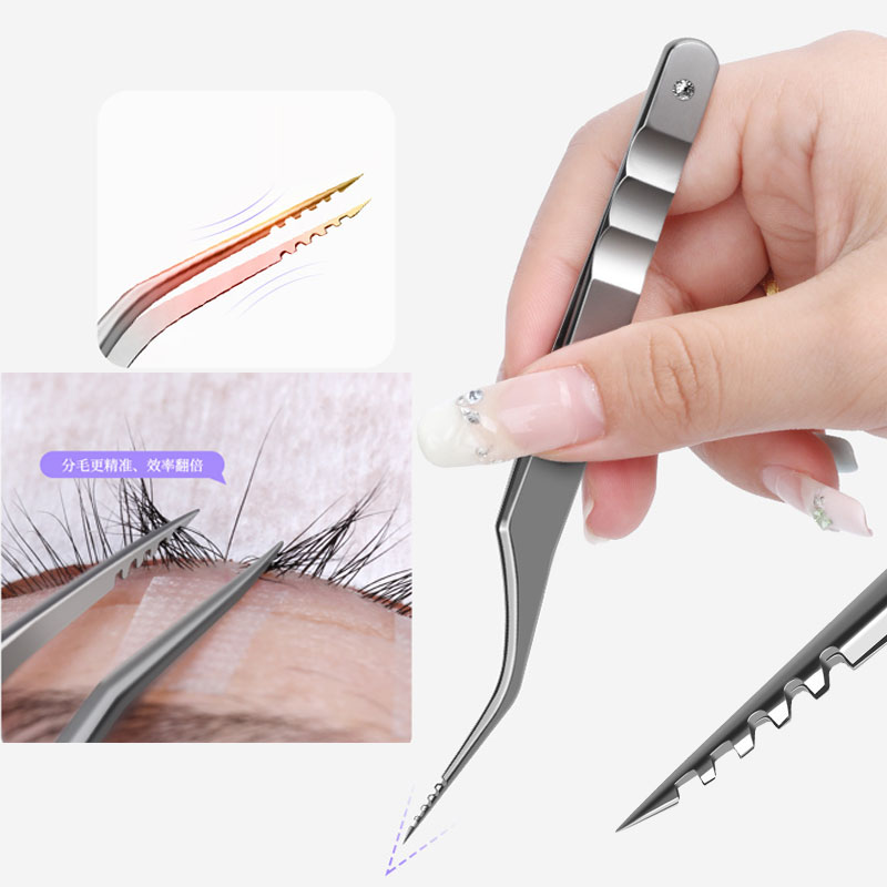 Gear Tip Eyelash Tweezers Stai - đánh giá và giá Eyelash Extension Equipment