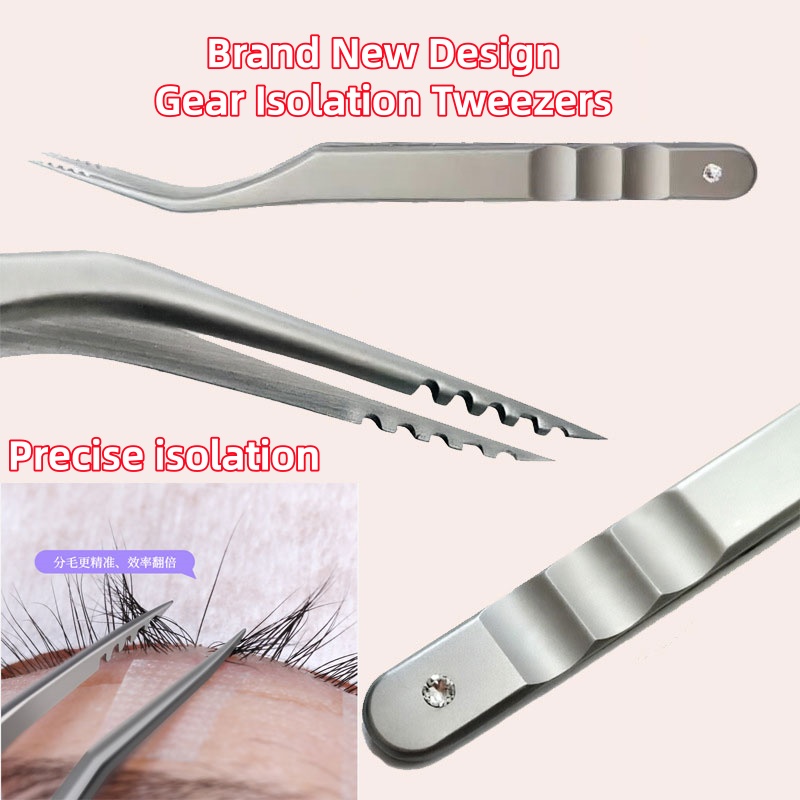 Gear Tip Eyelash Tweezers Stai - đánh giá và giá Eyelash Extension Equipment