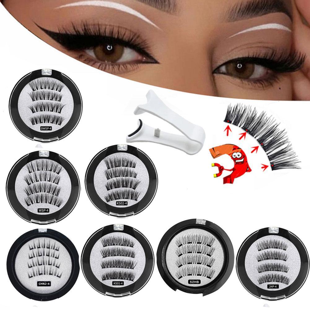 2 Pair 3D Magnetic False Eyela - đánh giá và giá Eyelash Extension Equipment