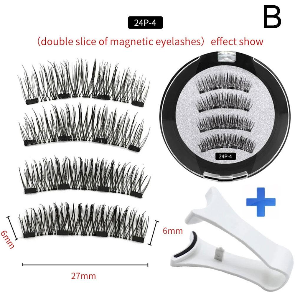 2 Pair 3D Magnetic False Eyela - đánh giá và giá Eyelash Extension Equipment