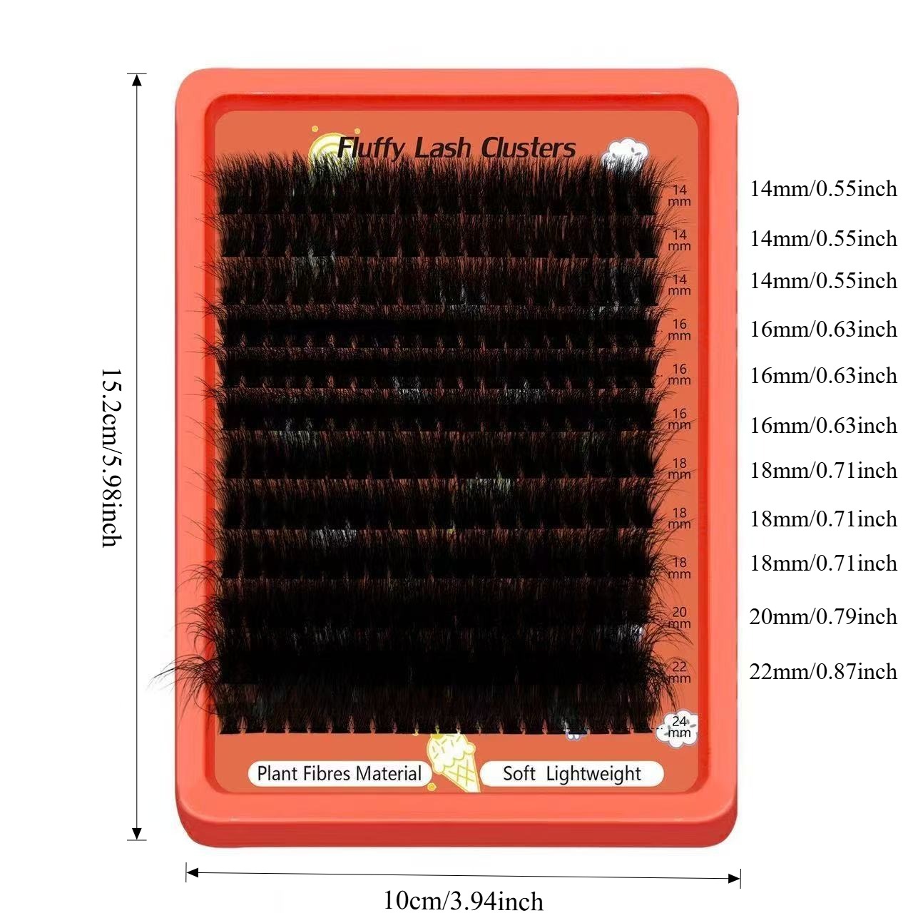 80D-100D Fluffy Cluster Lashes - đánh giá và giá Eyelash Extension Home Service