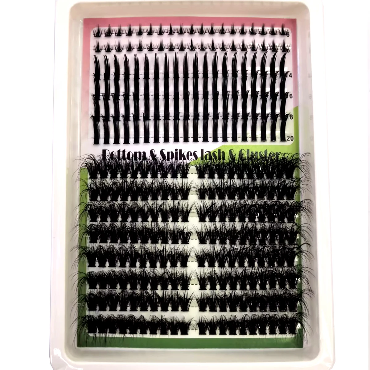 AMSDCN Spikes14Rows DIY Cluste - đánh giá và giá Eyelash Extension Full Set