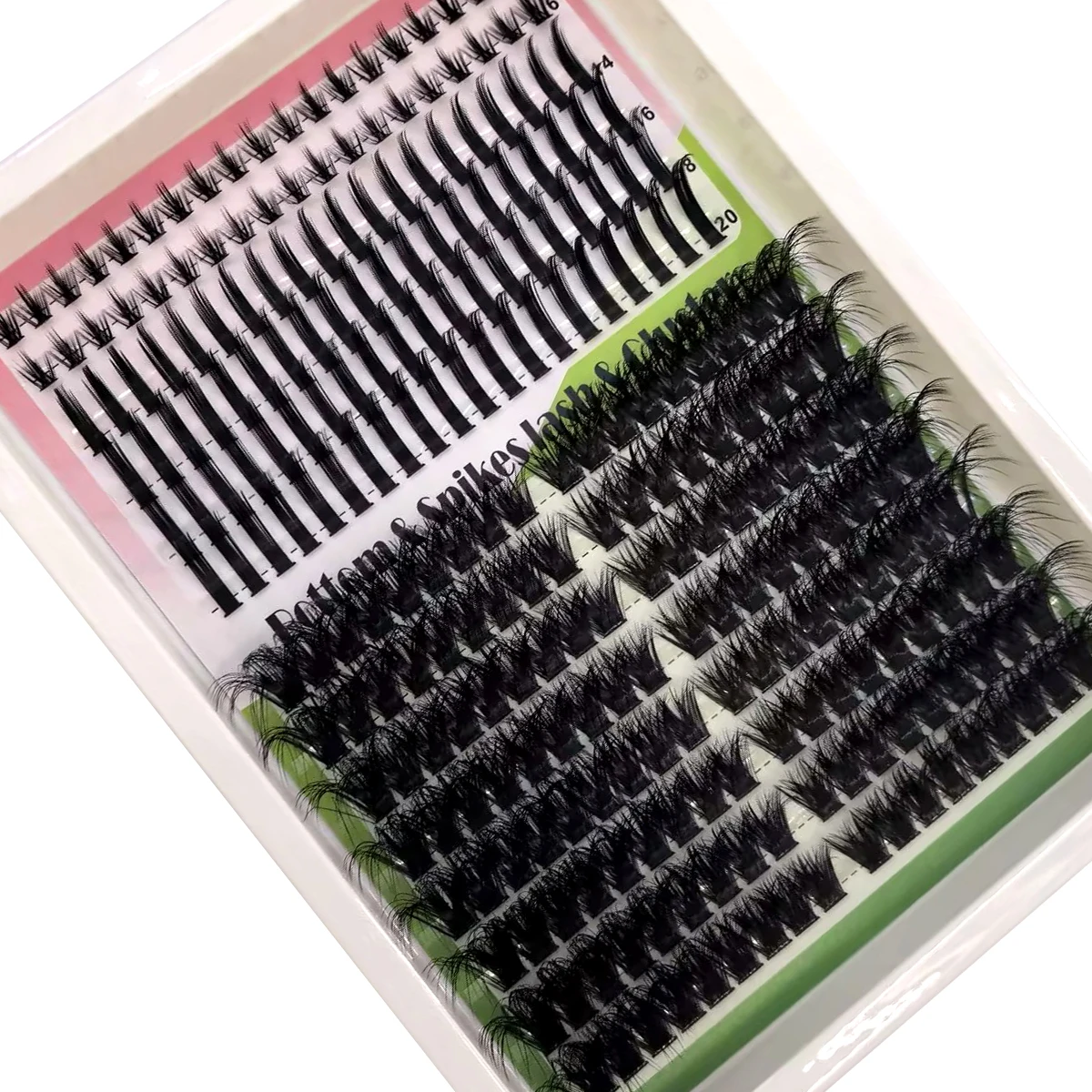 AMSDCN Spikes14Rows DIY Cluste - đánh giá và giá Eyelash Extension Full Set