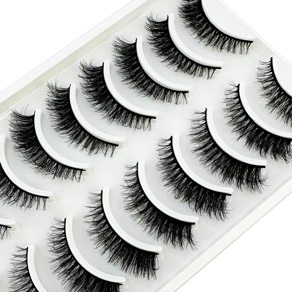 10pairs Eyelashes 3D Mink Natu - đánh giá và giá Eyelash Extension Full Set