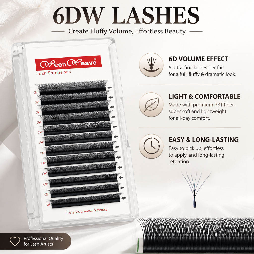 WeenWeave 6D W Style Eyelash E - đánh giá và giá Eyelash Extension Logo