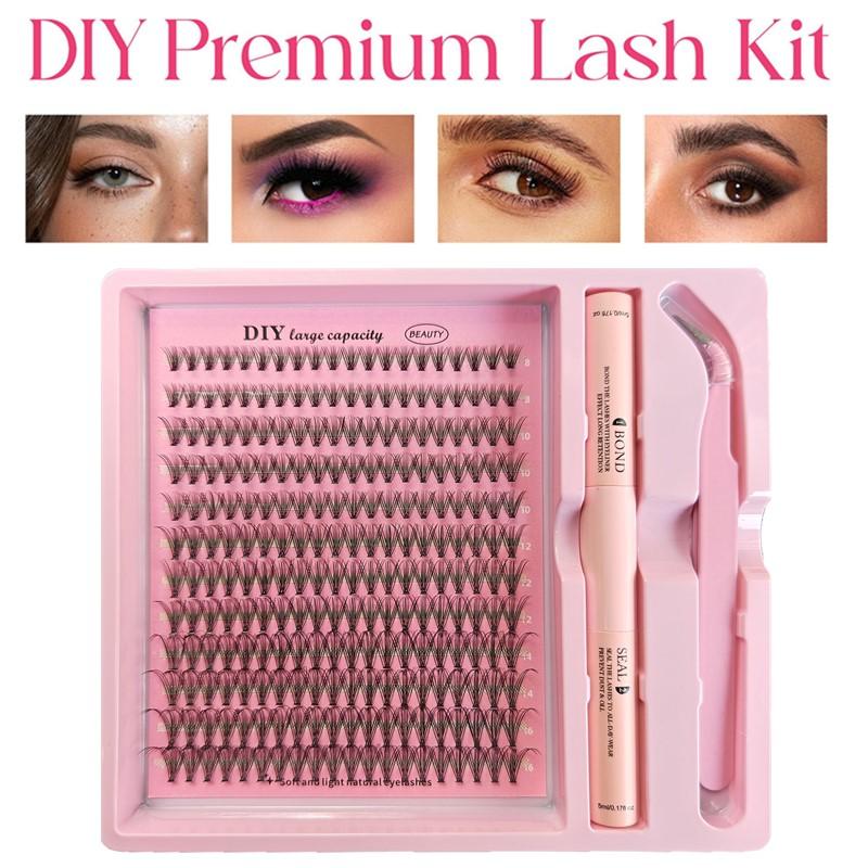 DIY Cluster Lash Extension Kit - đánh giá và giá Eyelash Extension Home Service