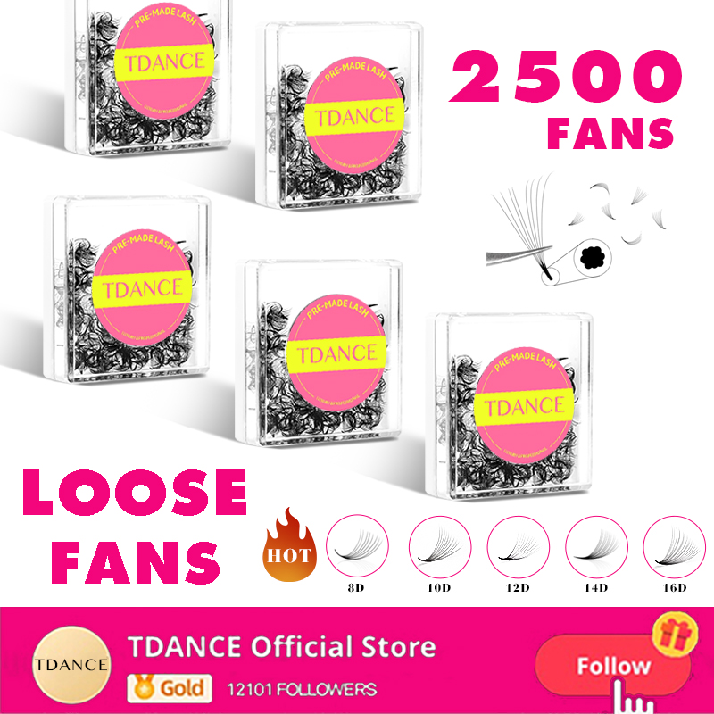 TDANCE 2500Fans Pointy Base Lo - đánh giá và giá Eyelash Extension Medium