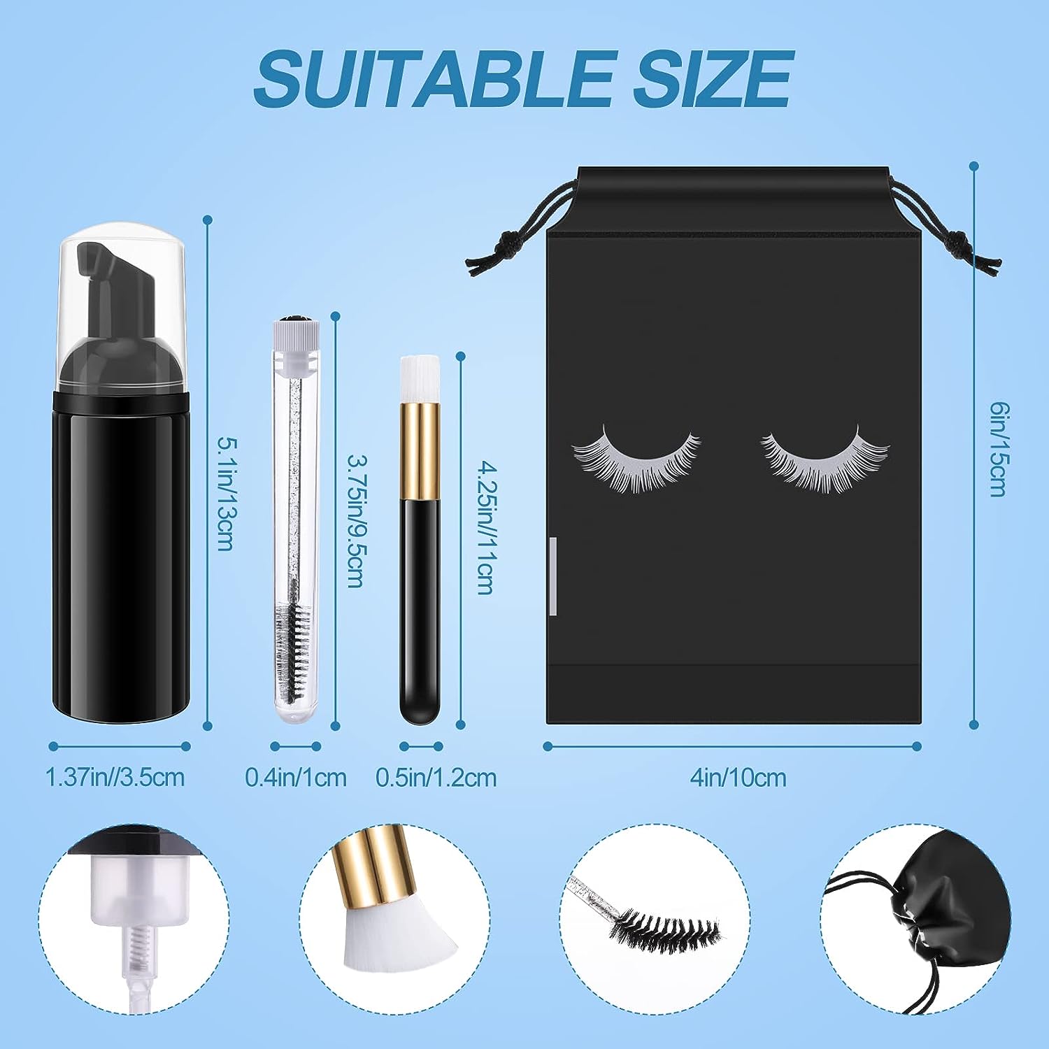 Eyelash Cleaning Set Lash Sham - đánh giá và giá Eyelash Extension Wash