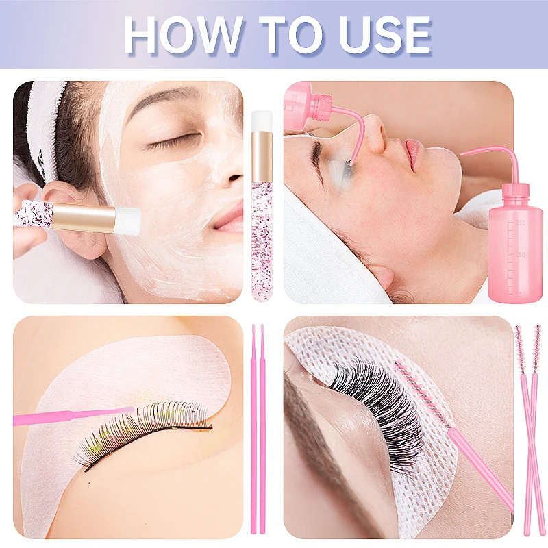 153pcs/Set Eyelash Extension S - đánh giá và giá Eyelash Extension Wash