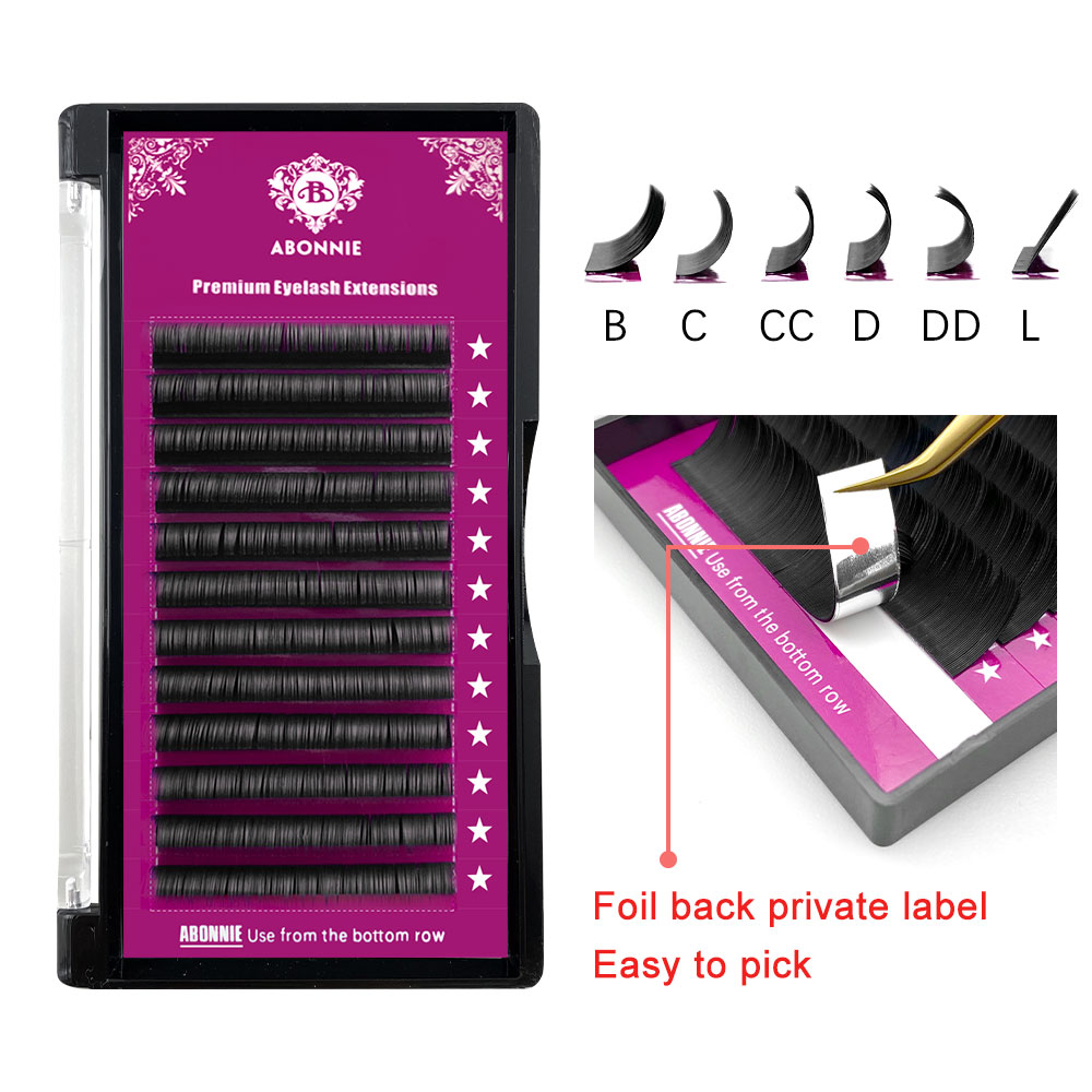 Abonnie B Curl 8-15mm Faux Ind - đánh giá và giá Eyelash Extensions Classic