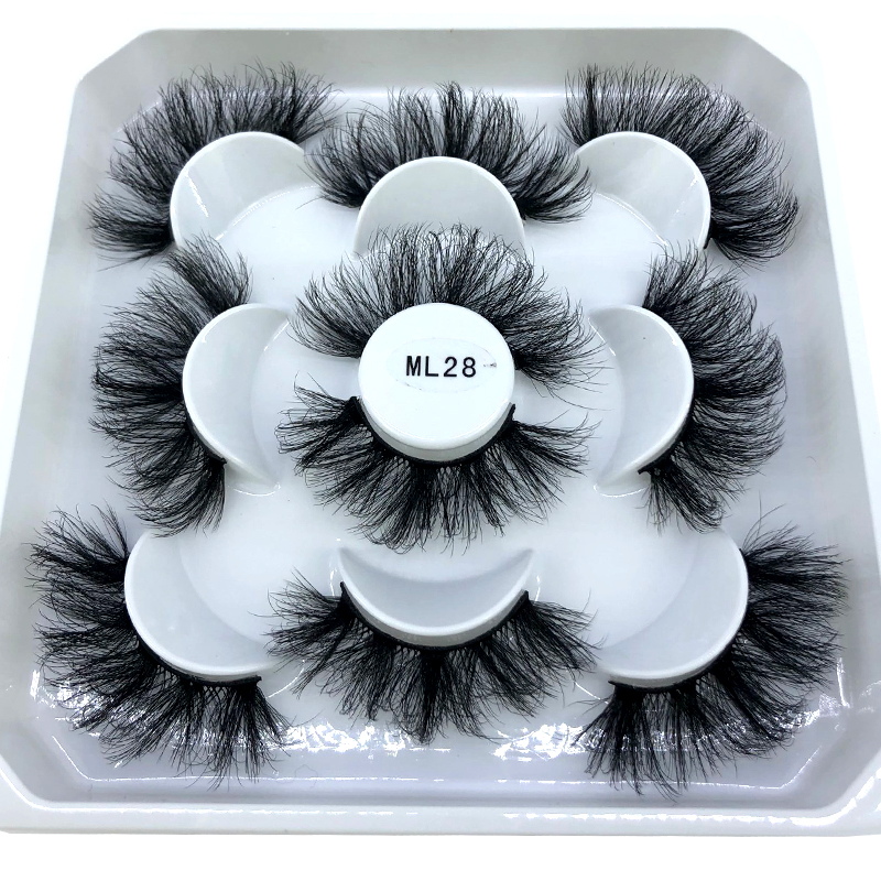 New 5 Pairs 8-25mm Natural 3D  - đánh giá và giá Eyelash Extension Full Set