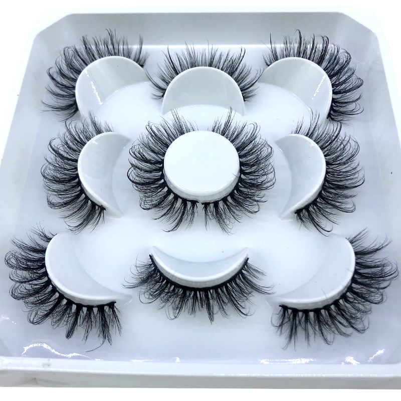 New 5 Pairs 8-25mm Natural 3D  - đánh giá và giá Eyelash Extension Full Set