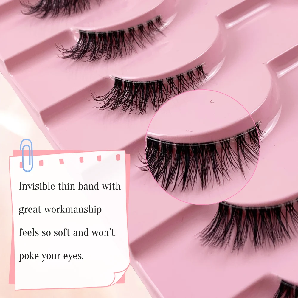 AMSDCN 10 Pairs of 3D Syntheti - đánh giá và giá Eyelash Extension Medium