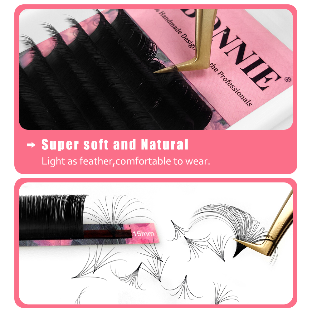 ABONNIE Matte Black Easy Fan L - đánh giá và giá Mega Volume Lash
