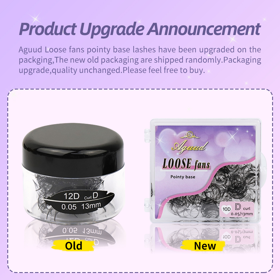 AGUUD 3D to 40D Thin Pointy Ba - đánh giá và giá Eyelash Extension Medium