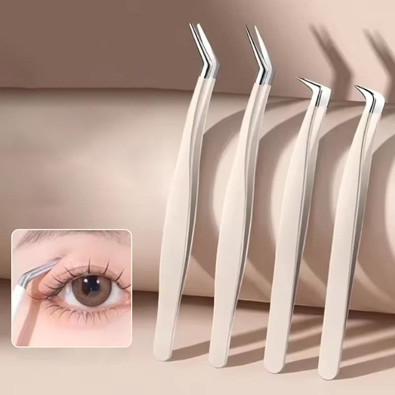 ●False Eyelash Tweezers With S - đánh giá và giá Eyelash Extension Home Service