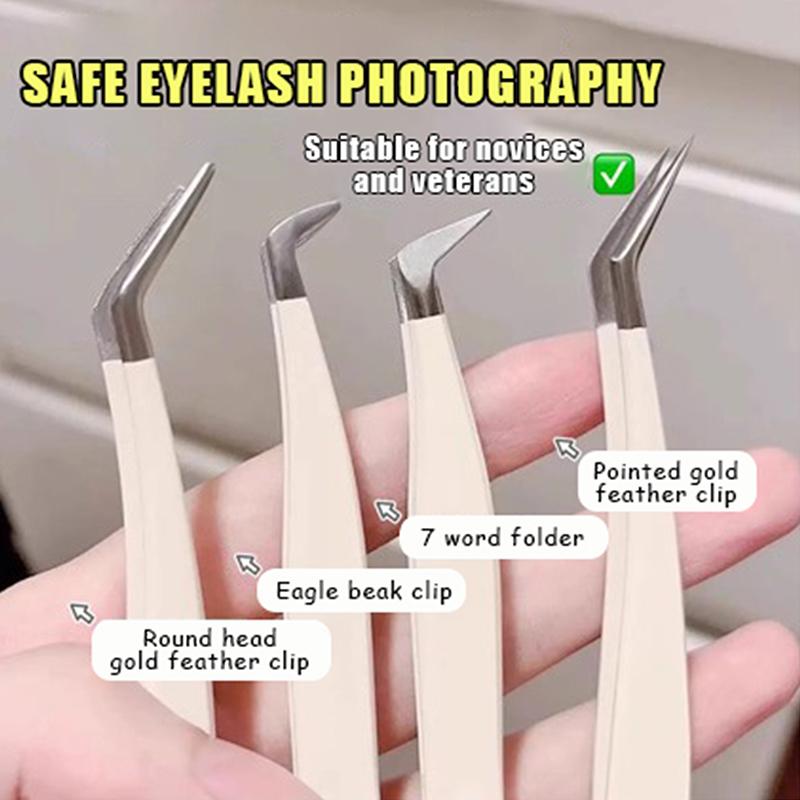 ●False Eyelash Tweezers With S - đánh giá và giá Eyelash Extension Home Service