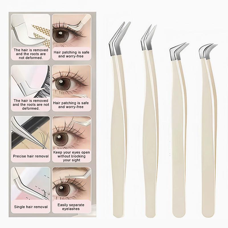 ●False Eyelash Tweezers With S - đánh giá và giá Eyelash Extension Home Service